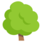 Deciduous Tree emoji on Emojione